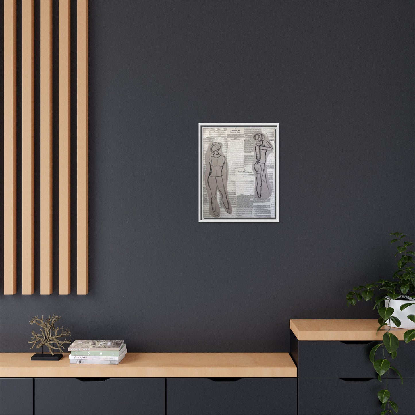 SSA | 4 | Matte Canvas, Framed (Multi-color)