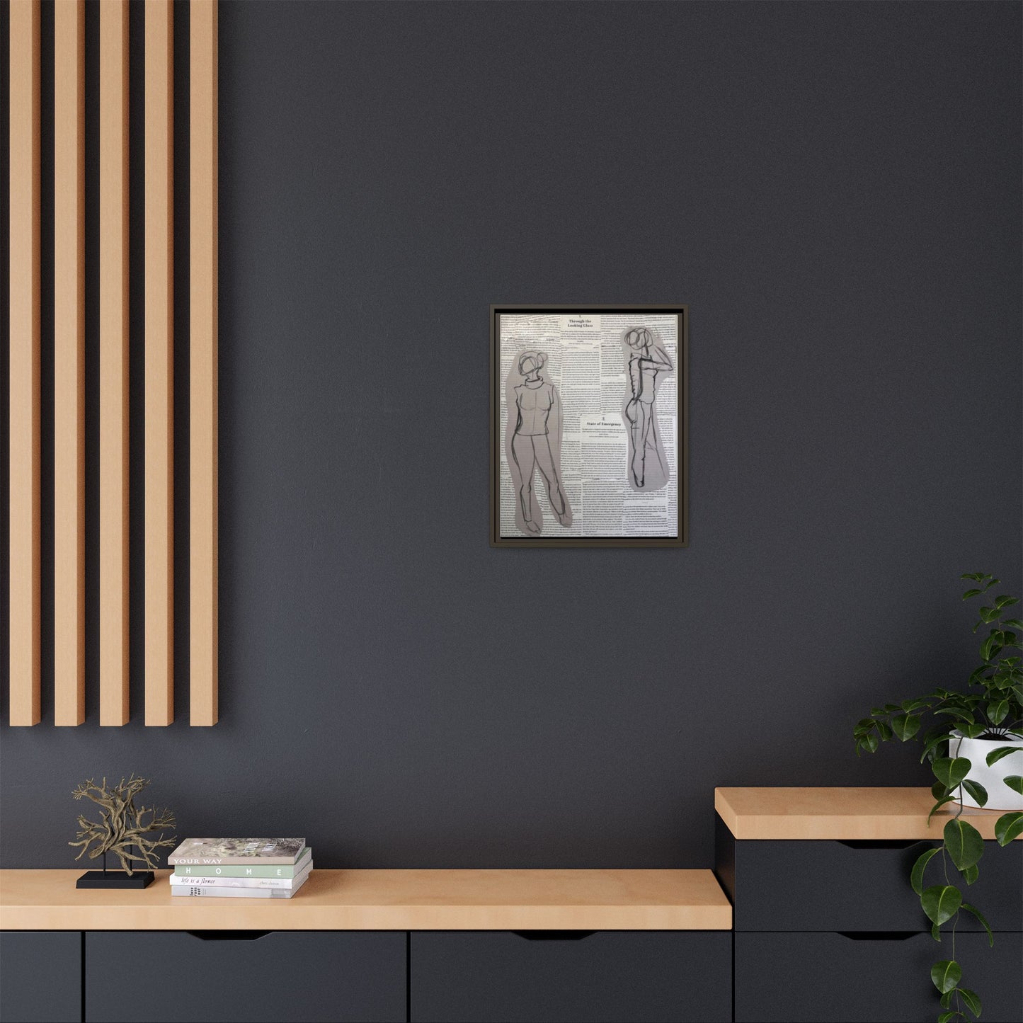 SSA | 4 | Matte Canvas, Framed (Multi-color)