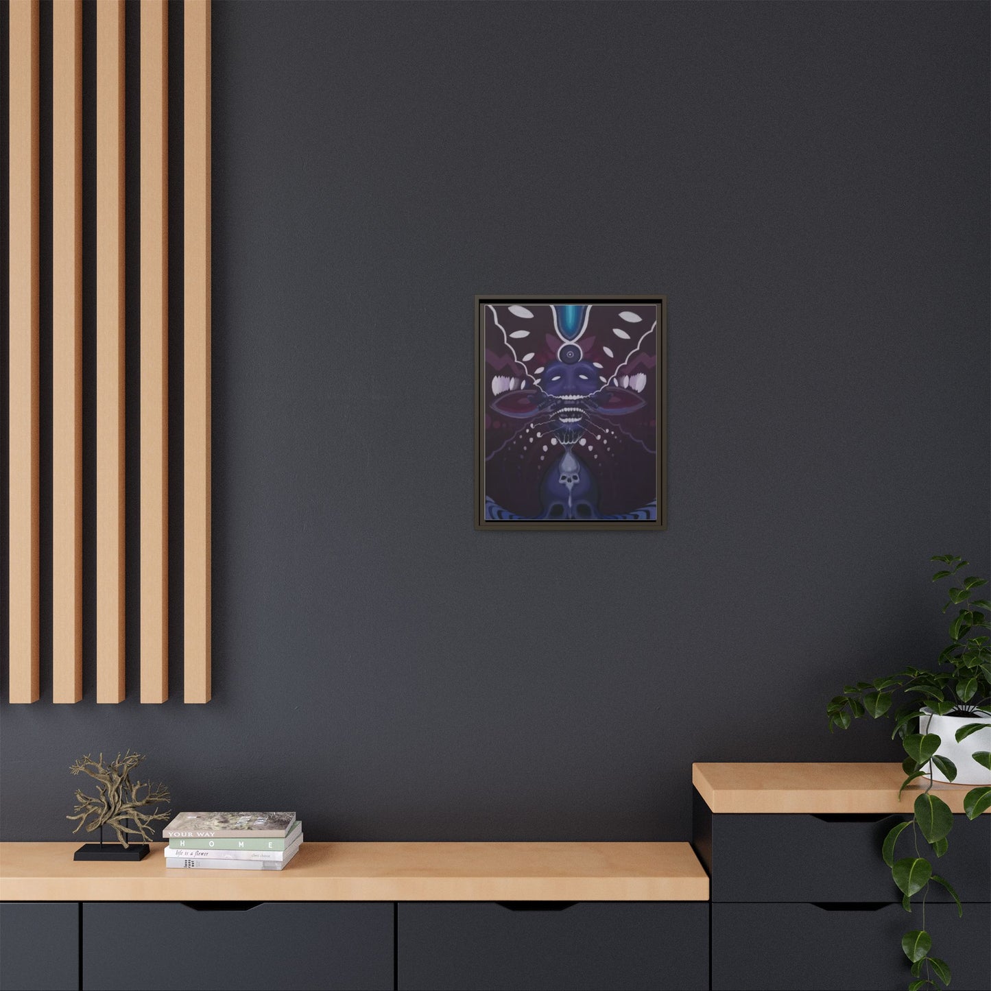 OCER1 Matte Canvas, Framed (Multi-color)