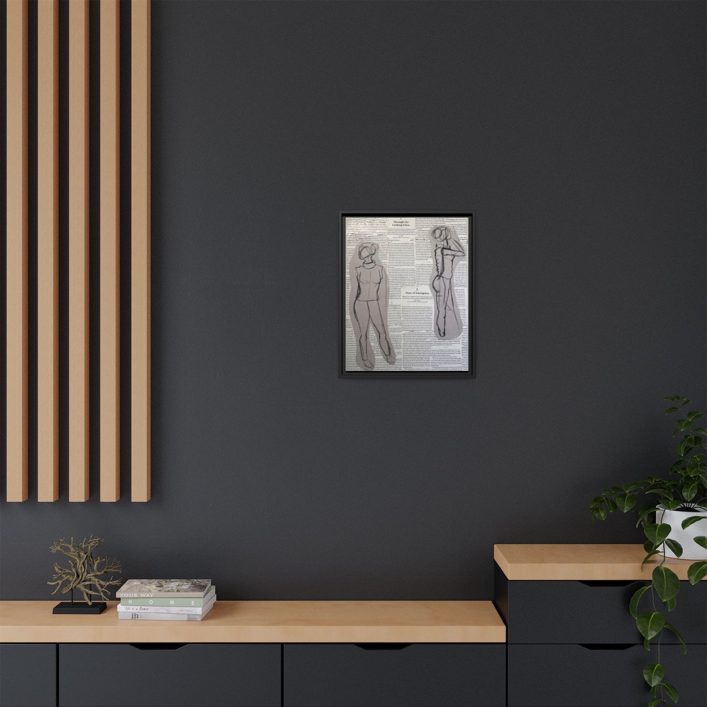 SSA | 4 | Matte Canvas, Framed (Multi-color)