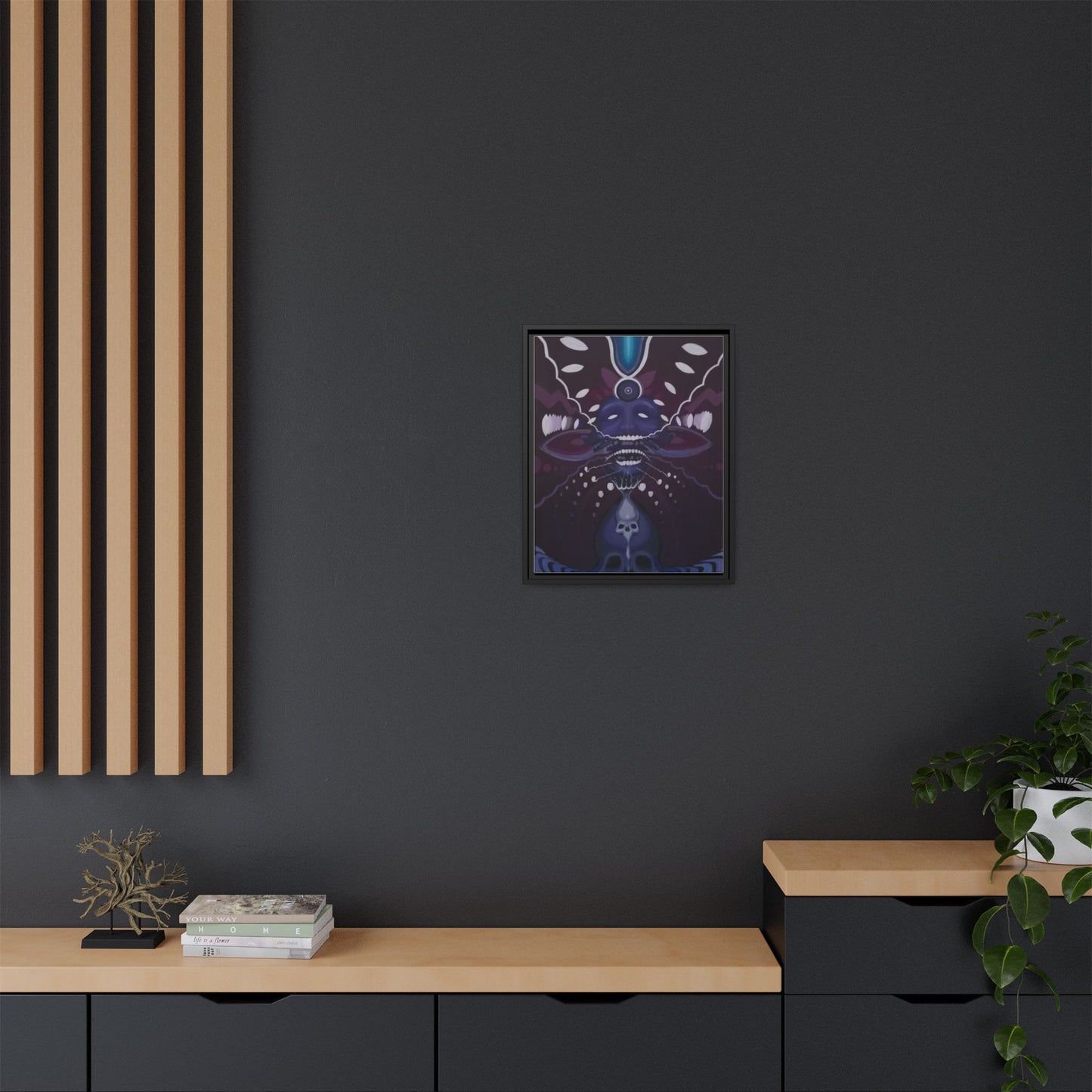 OCER1 Matte Canvas, Framed (Multi-color)